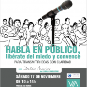 Taller de hablar en público el sábado 17 de noviembre en Valladolid
